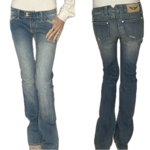 💜💜TWISTED HEART  BLING JEANS 26 X 35 - Picture 7 of 17